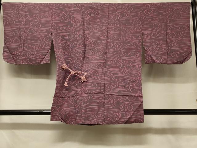 平和屋着物＃道中着 流水文 正絹 逸品 CABD7798in