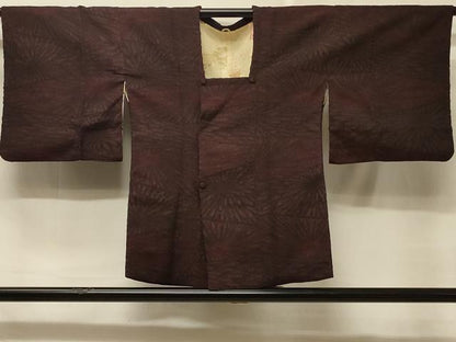 平和屋着物＃道行コート　花づくし　正絹　逸品　CABD7802in