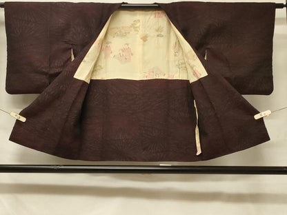 平和屋着物＃道行コート　花づくし　正絹　逸品　CABD7802in