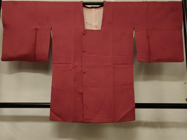 平和屋着物＃道行コート　万寿菊地紋　暈し染め　反端付き　正絹　逸品　CABD7825in