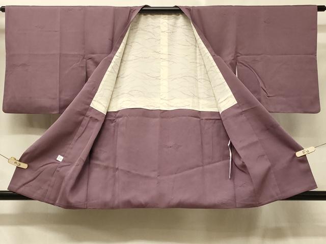 平和屋着物＃道行コート　地紋起こし　立波文　小田急百貨店扱い　正絹　逸品　CABD7834in