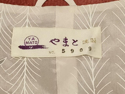 平和屋着物＃道行コート 格子柄 やまと誂製 正絹 逸品 未使用 CABD7837in