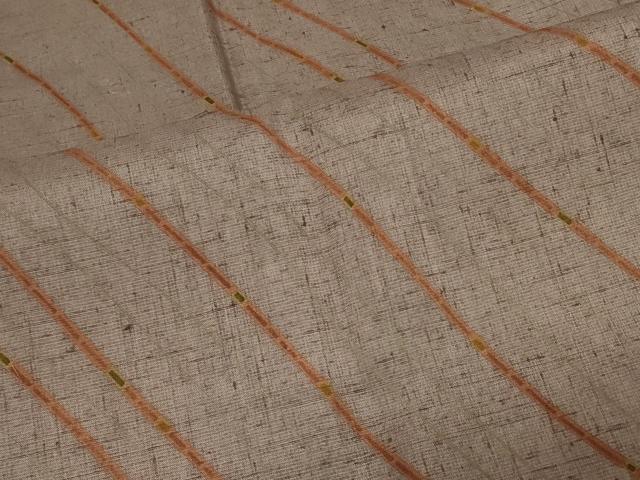 平和屋着物＃道行コート 紬地 斜線文 正絹 逸品 未使用 CABD7850in