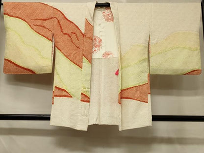 平和屋着物＃羽織 総絞り 遠山文 正絹 逸品 CABD7852in