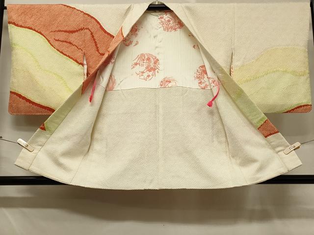 平和屋着物＃羽織 総絞り 遠山文 正絹 逸品 CABD7852in