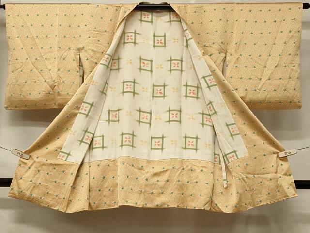 平和屋着物＃道行コート 絞り 鹿の子文様 正絹 逸品 CABD7862in