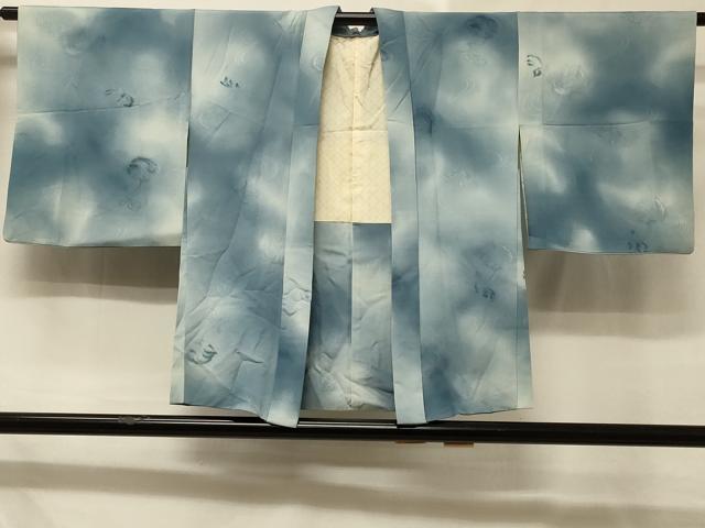 平和屋着物＃羽織 流水草花文 暈し染め 正絹 逸品 CABD7883in