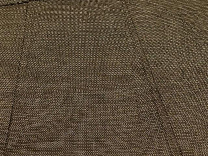 平和屋着物＃男性　本場大島紬　長羽織　幾何学文様　正絹　逸品　CABD7884in