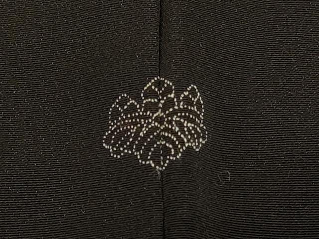 平和屋着物＃羽織 寿光織 流水枝松文 黒地 金銀糸 正絹 逸品 CABD7895in