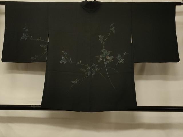 平和屋着物＃羽織 寿光織 枝葉文 正絹 逸品 CABD7901in