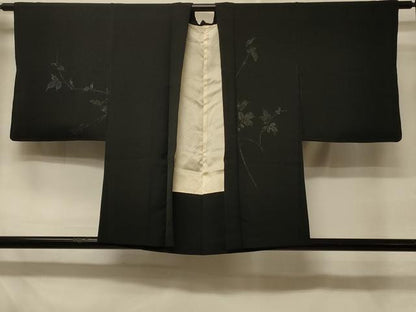平和屋着物＃羽織 寿光織 枝葉文 正絹 逸品 CABD7901in
