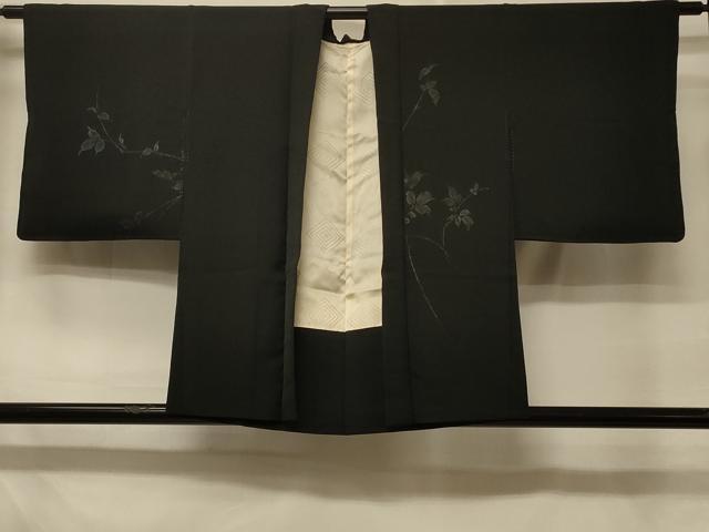 平和屋着物＃羽織 寿光織 枝葉文 正絹 逸品 CABD7901in
