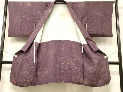 平和屋着物＃道中着 寿光織 霞文 銀糸 正絹 逸品 CABD7913in