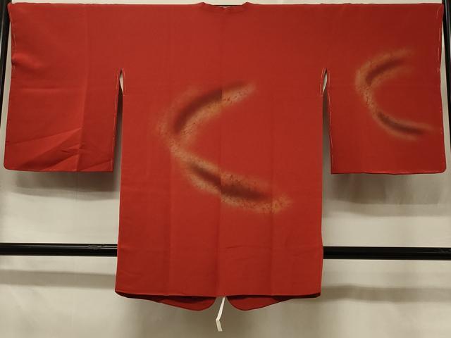 平和屋着物＃道行コート 霞文 暈し染め 金銀彩 鬼しぼ縮緬 正絹 逸品 未使用 CABD7915in