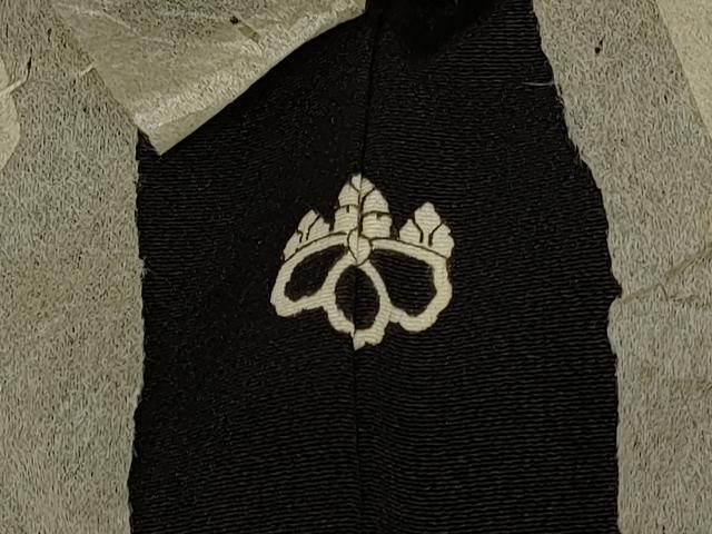平和屋着物＃羽織　寿光織　枝葉文　黒地　金銀糸　正絹　逸品　未使用　CABD7923in