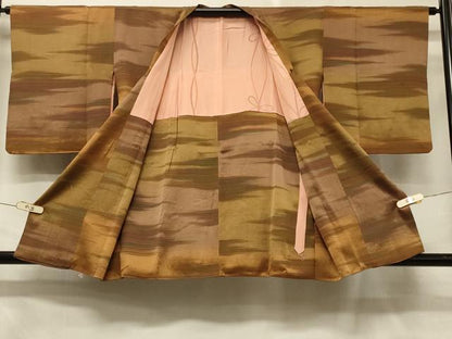 平和屋着物＃道行コート　霞文　正絹　逸品　CABD7928in