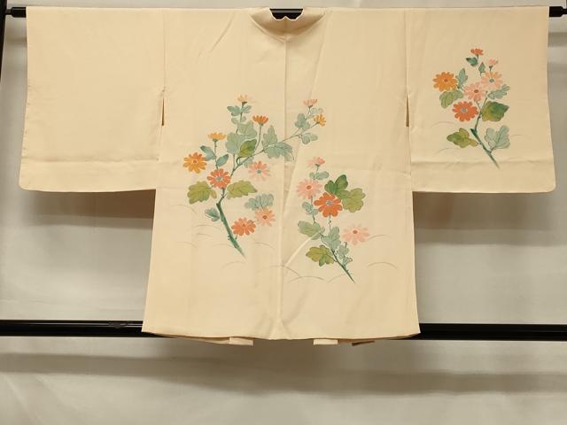 平和屋着物＃羽織　手描き　枝花文　正絹　逸品　未使用　CABD7941in