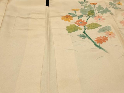 平和屋着物＃羽織　手描き　枝花文　正絹　逸品　未使用　CABD7941in