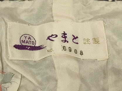 平和屋着物＃道中着　総絞り　松皮菱文　やまと誂製　正絹　逸品　CABD7942in