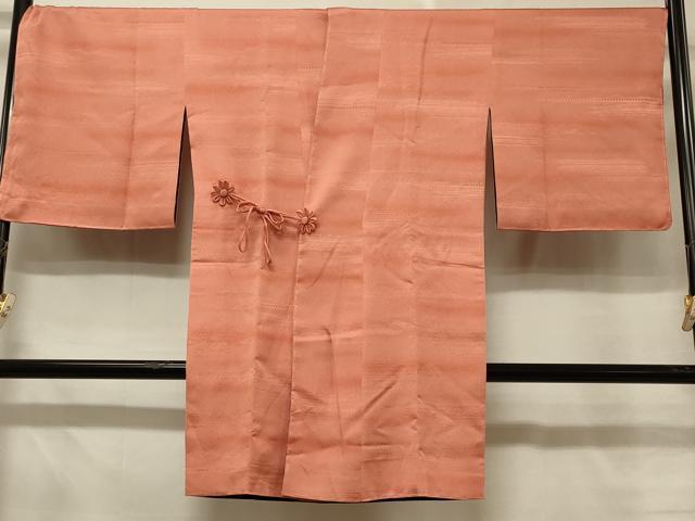 平和屋着物＃道中着　リバーシブル　霞地紋　暈し染め　黒地　ロング丈　正絹　逸品　未使用　CABD7945in