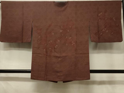 平和屋着物＃道行コート　総絞り　枝花文　正絹　逸品　CABD7954in