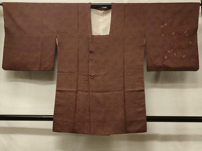平和屋着物＃道行コート　総絞り　枝花文　正絹　逸品　CABD7954in