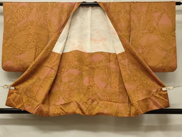 平和屋着物＃道行コート　抽象文　暈し染め　正絹　逸品　CABD7957in