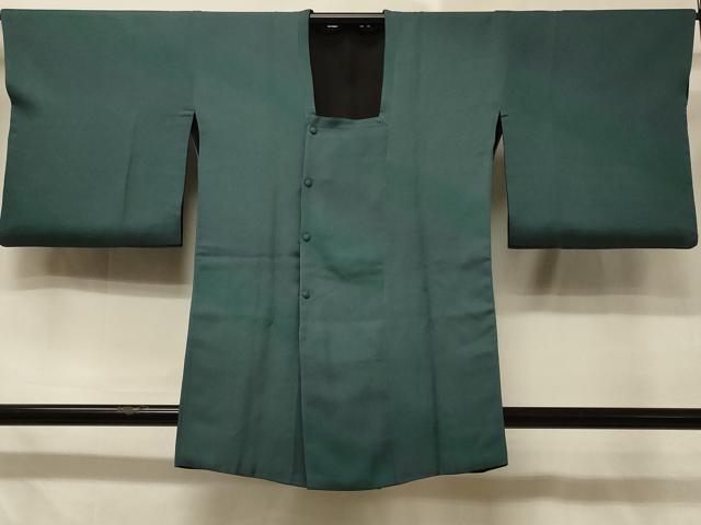 平和屋着物＃道行コート　リバーシブル　霞文　暈し染め　黒地　正絹　逸品　CABD7963in