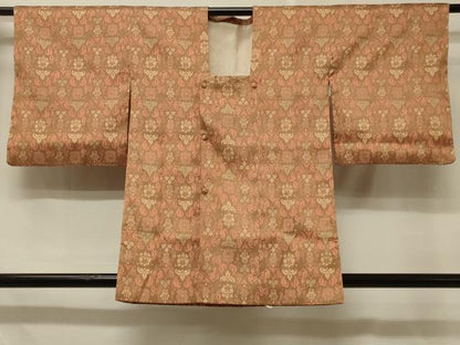 平和屋着物＃道行コート　更紗花文　正絹　逸品　CABD7965in