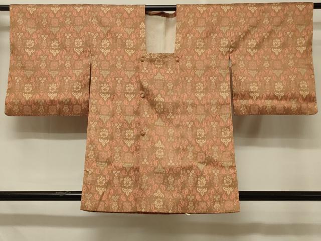 平和屋着物＃道行コート　更紗花文　正絹　逸品　CABD7965in