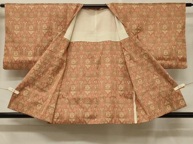 平和屋着物＃道行コート　更紗花文　正絹　逸品　CABD7965in
