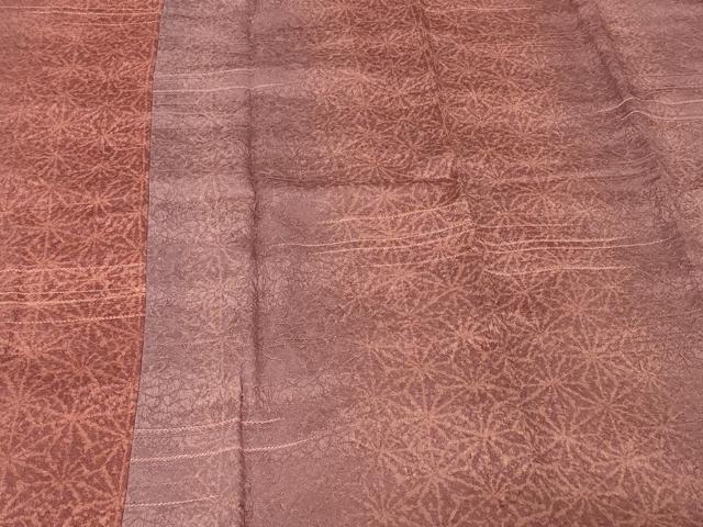 平和屋着物＃道行コート　霞間道　ワンポイント　葡萄　暈し染め　銀糸　やまと誂製　ロング丈　正絹　逸品　CABD7981in