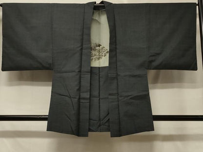 平和屋着物＃男性　本場大島紬　羽織　100亀甲　総詰め　正絹　逸品　CABD7996in