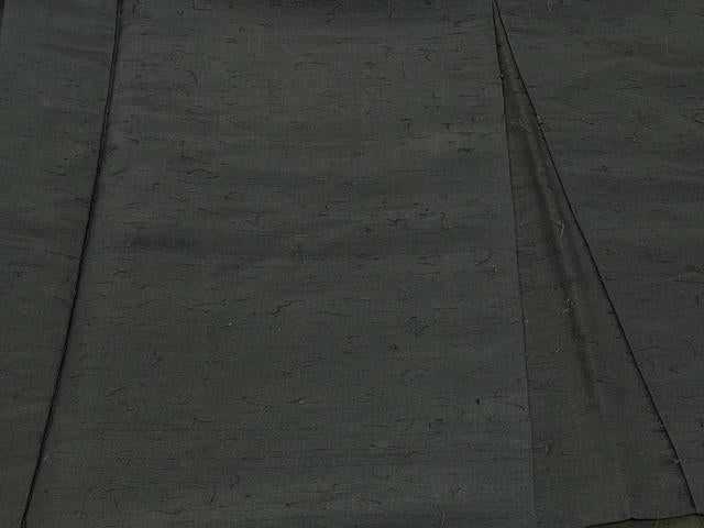 平和屋着物＃男性　羽織　ひげ紬　青褐色　正絹　逸品　CABD7997in