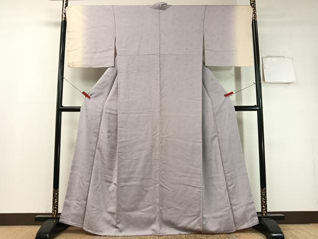 平和屋着物●訪問着　花唐草地紋　暈し染め　正絹　逸品　未使用　CABD8017vp