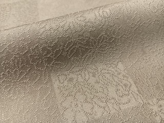 平和屋着物●上質な色無地　市松花地紋　潤色　正絹　逸品　CABD8020vp