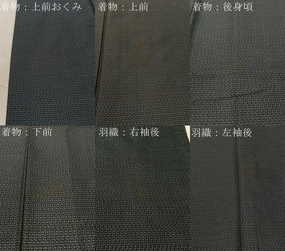 平和屋着物●男性　本場大島紬　アンサンブル　80亀甲　総詰め　正絹　逸品　CABD8023vp