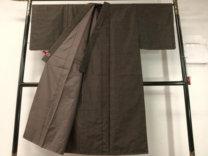 平和屋着物●男性　紬　アンサンブル　霞文　正絹　逸品　未使用　CABD8024vp