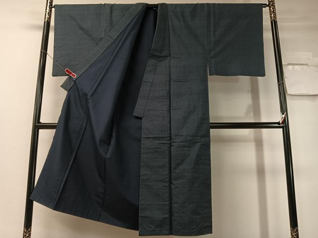 平和屋着物●男性　本場大島紬　アンサンブル　川畑春廣作　100亀甲　総詰め　証紙付き　正絹　逸品　CABD8025vp