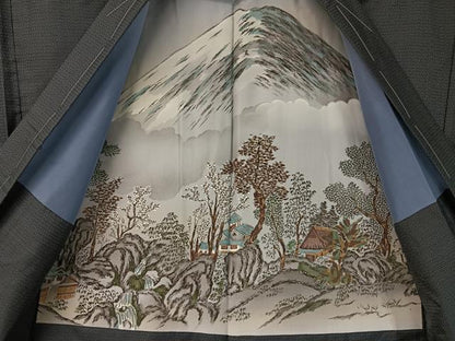 平和屋着物●男性　本場大島紬　アンサンブル　100亀甲　総詰め　正絹　逸品　未使用　CABD8026vp