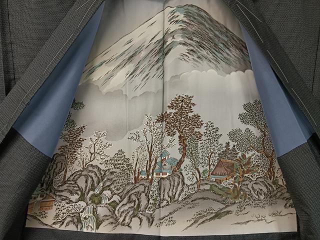 平和屋着物●男性　本場大島紬　アンサンブル　100亀甲　総詰め　正絹　逸品　未使用　CABD8026vp