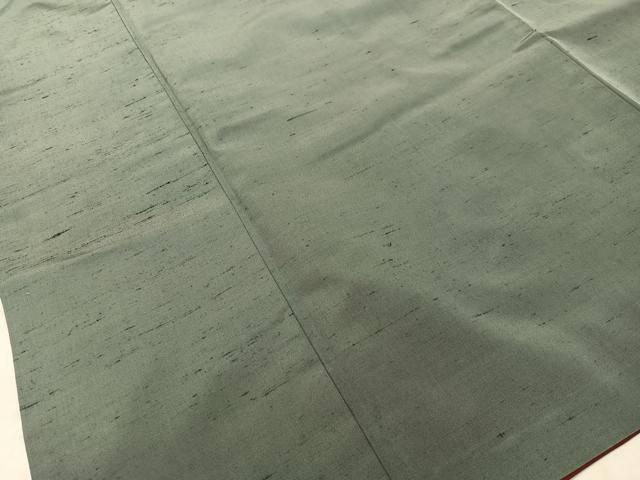 平和屋着物●男性　紬　アンサンブル　薄青色　正絹　逸品　CABD8027vp