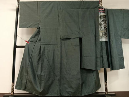 平和屋着物●男性　本場大島紬　アンサンブル　80亀甲　総詰め　正絹　逸品　未使用　CABD8029vp