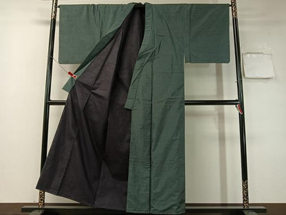 平和屋着物●男性　本場大島紬　アンサンブル　80亀甲　総詰め　正絹　逸品　未使用　CABD8029vp