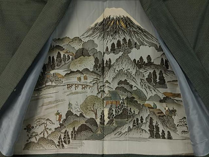 平和屋着物●男性　本場大島紬　アンサンブル　80亀甲　総詰め　正絹　逸品　未使用　CABD8029vp