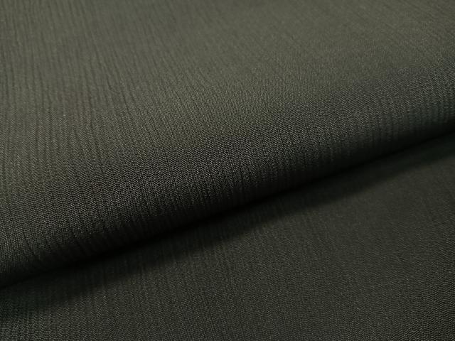 平和屋着物●男性　紬　アンサンブル　色無地　黒地　正絹　逸品　未使用　CABD8033vp