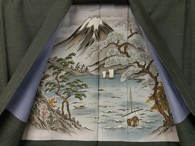 平和屋着物●男性　本場大島紬　アンサンブル　100亀甲　総詰め　正絹　逸品　未使用　CABD8034vp