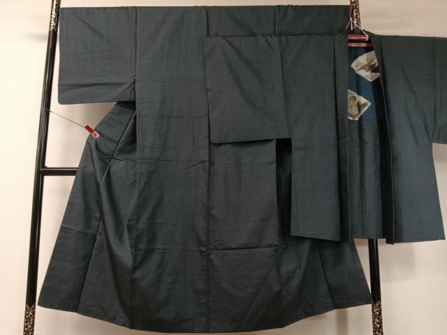 平和屋着物●男性　本場大島紬　アンサンブル　100亀甲　総詰め　正絹　逸品　CABD8037vp