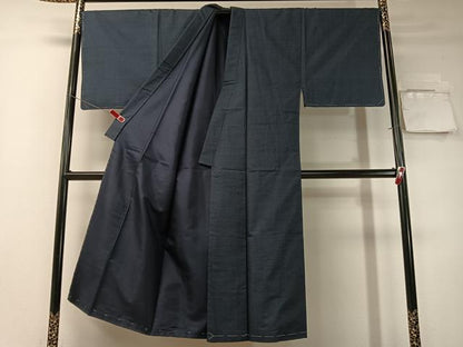 平和屋着物●男性　本場大島紬　アンサンブル　福太郎作　泥染め　100亀甲　総詰め　証紙付き　正絹　逸品　未使用　CABD8038vp
