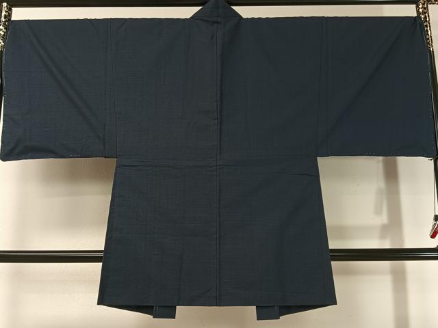 平和屋着物●男性　本場大島紬　アンサンブル　福太郎作　泥染め　100亀甲　総詰め　証紙付き　正絹　逸品　未使用　CABD8038vp
